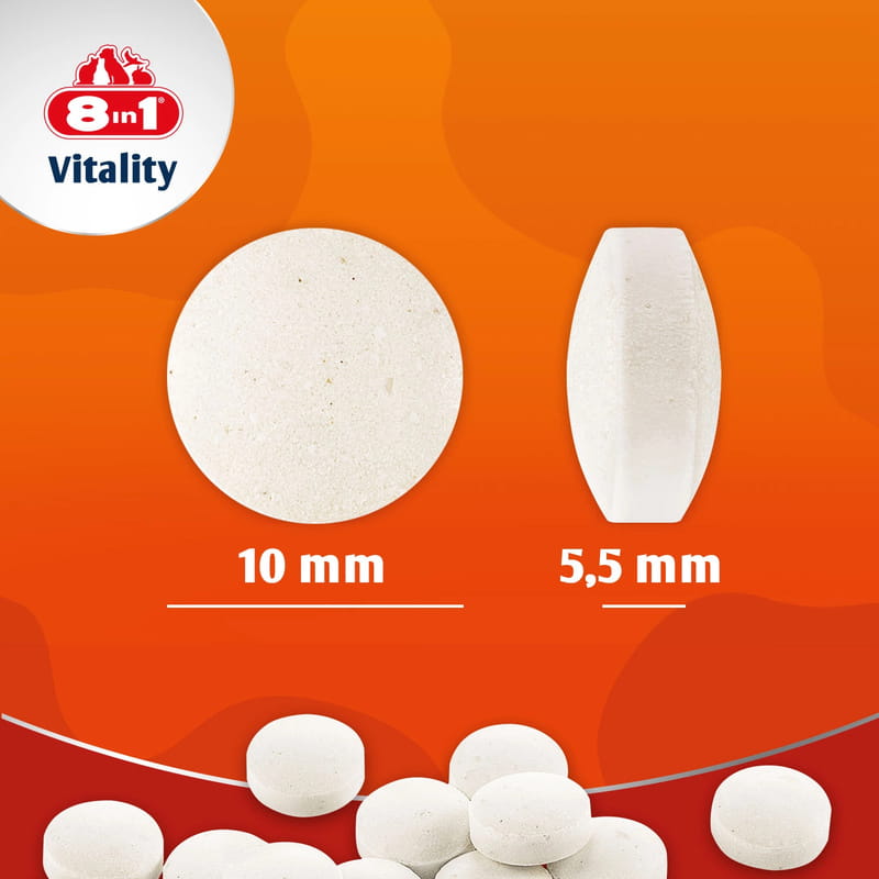 8in1 Vitality Wapń Witaminy dla psów kości i zęby 155 tabletek 5.jpg